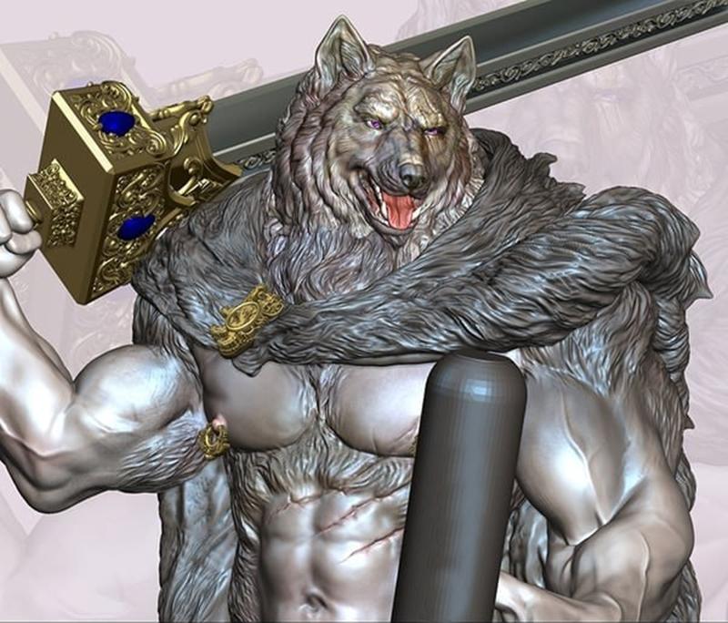 JustGruff - Blaidd - 3D打印模型|JustGruff – Blaidd – 3D Print Model STL