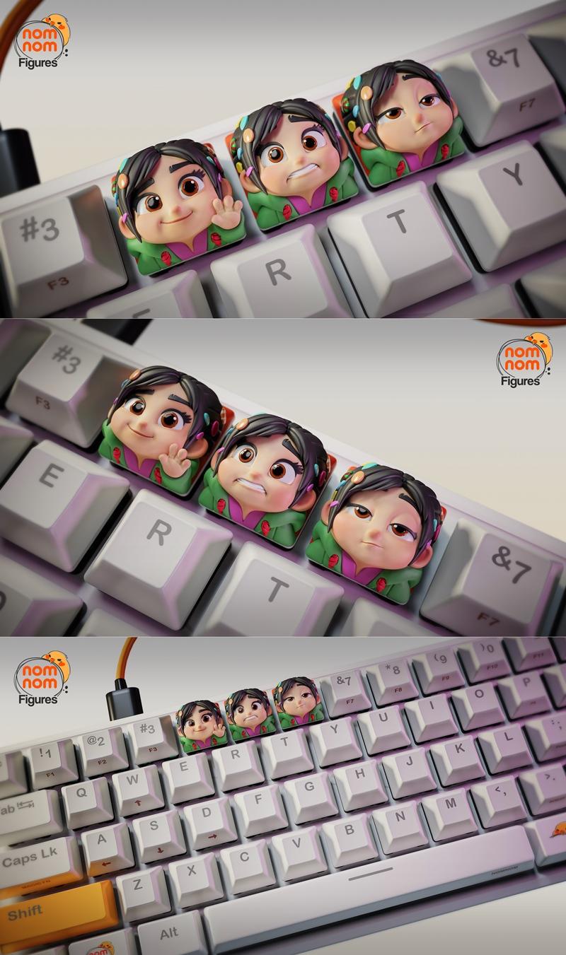 小黄人3D打印模型|Nomnom Figures – Vanellope Von Schweetz – Wreck it Ralph – 3D Print Model STL