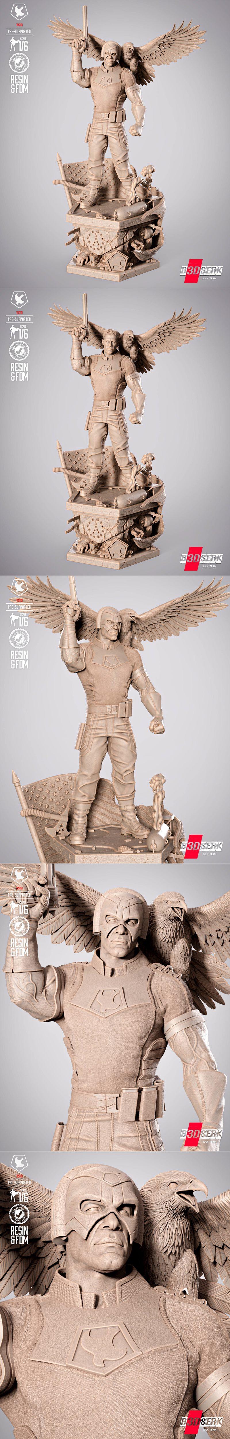 B3DSERK – 和平缔造者雕塑 – 3D打印模型|B3DSERK – Peace Maker Sculpture – 3D Print Model STL
