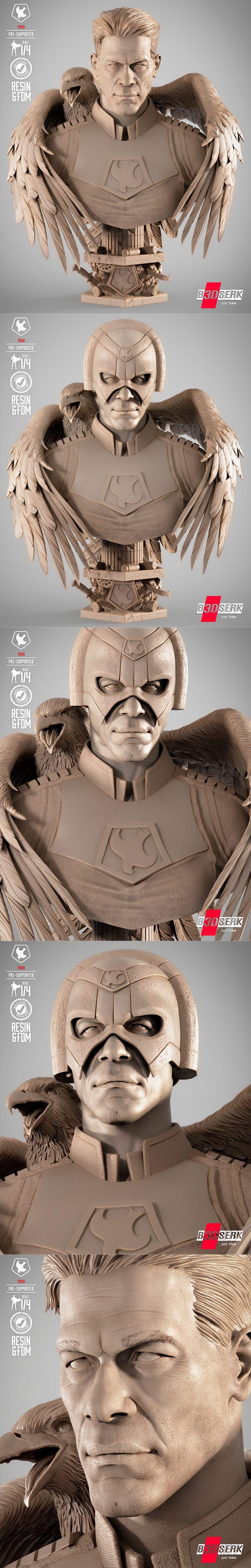 B3DSERK – 和平缔造者雕像 3D打印模型|B3DSERK – Peace Maker Portrait Bust – 3D Print Model STL