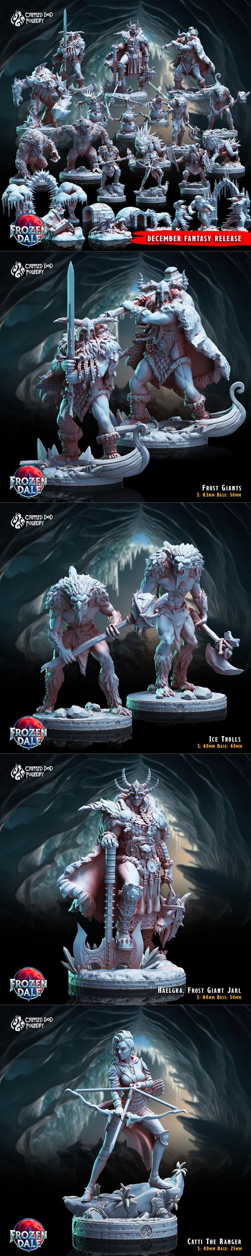 冻土之境2024冬季限定 3D打印模型|Crippled God Foundry – Frozen Dale December 2024 – 3D Print Model STL