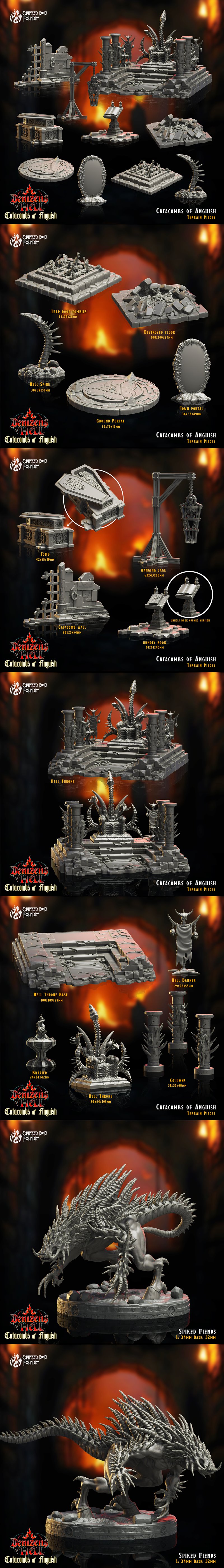 痛苦地窖锻造厂——怒怨地穴 2024 3D打印模型|Crippled God Foundry – Catacombs of Anguish November 2024 – 3D Print Model STL