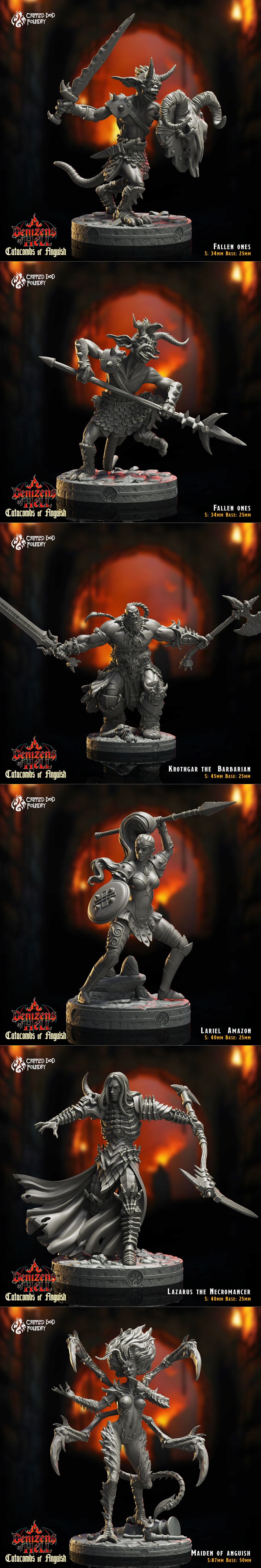痛苦地窖锻造厂——怒怨地穴 2024 3D打印模型|Crippled God Foundry – Catacombs of Anguish November 2024 – 3D Print Model STL