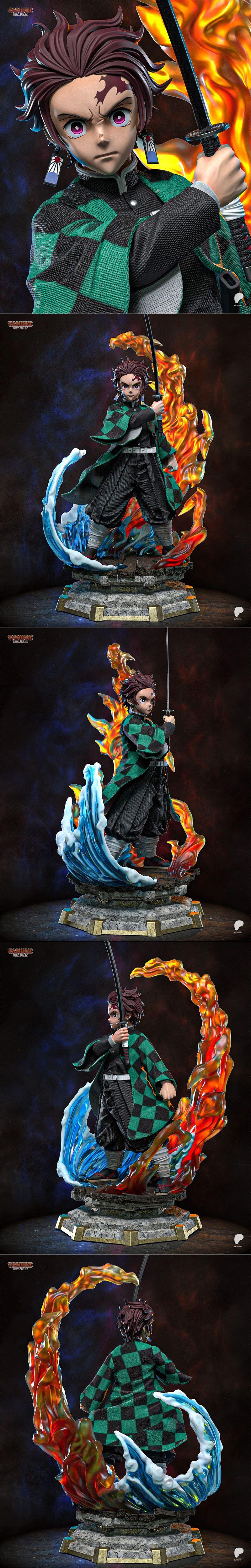 3D打印模型：《鬼灭之刃》炭治郎大型立式玩偶|Tanuki Figures – Tanjiro Fullsize – 3D Print Model STL