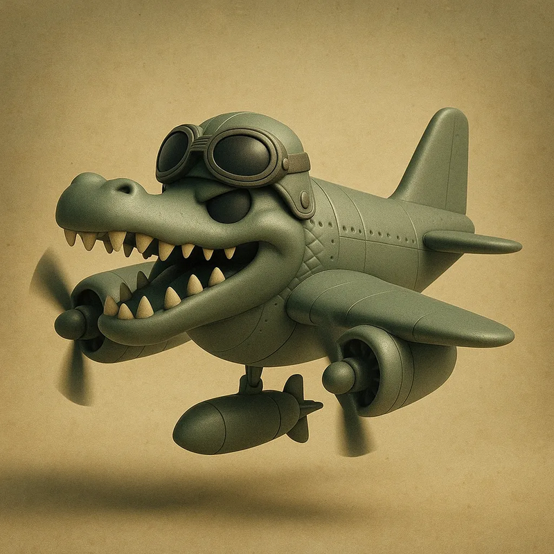 爆裂鳄鱼——3D打印模型|Bombardiro Crocodilo – 3D Print Model