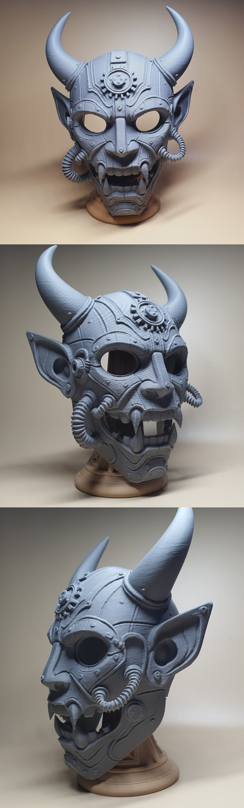 蒸汽朋克恶魔面具 3D打印模型|Demon Mask Steampunk – 3D Print Model
