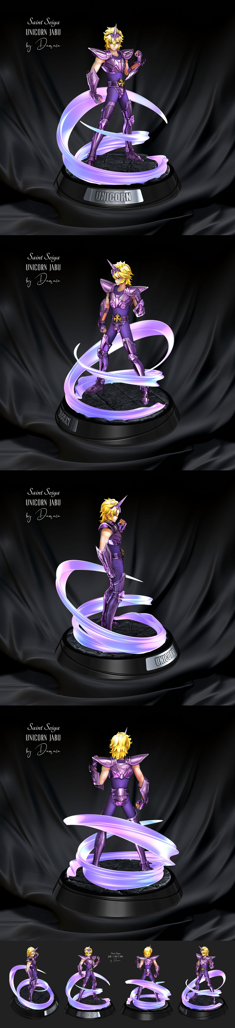 Damaia圣斗士星矢 朱比独角兽 3D打印模型|Damaia – Saint Seiya – Jabu Unicorn – 3D Print Model