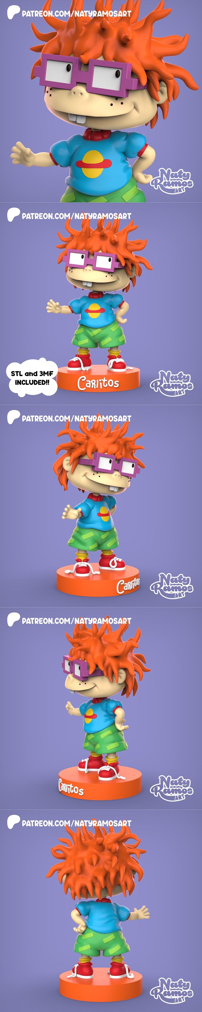 瑞奇与朋友们 3D打印模型|Carlitos – Rugrats – 3D Print Model STL
