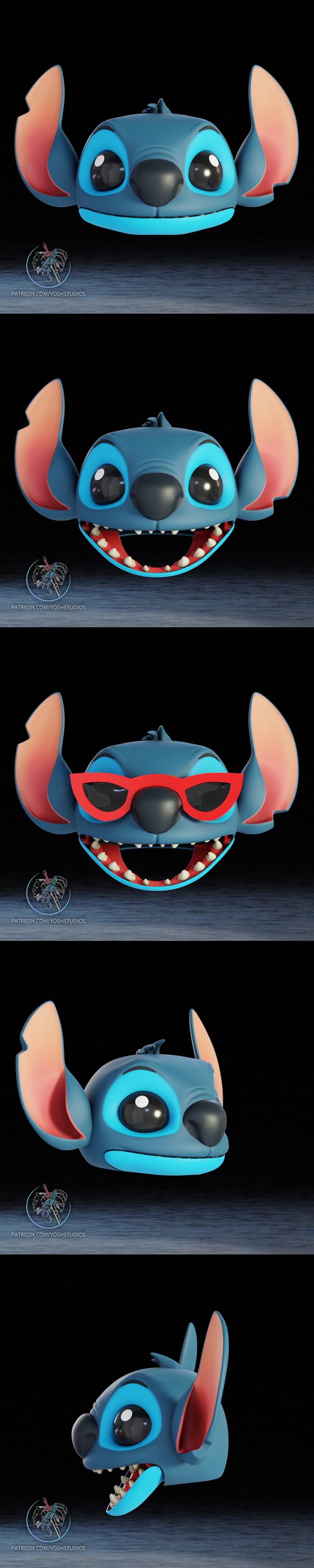 Stitch Mask - 3D打印模型|Stitch Mask – 3D Print Model STL
