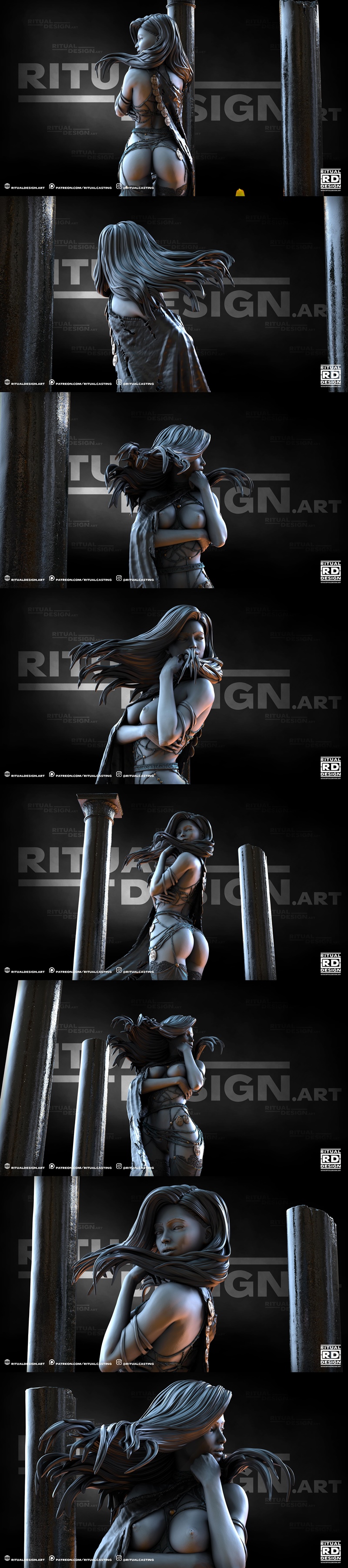 Ritual Design 3D打印模型：Delilah角色精品雕塑|Ritual Design – Delilah – 3D Print Model STL