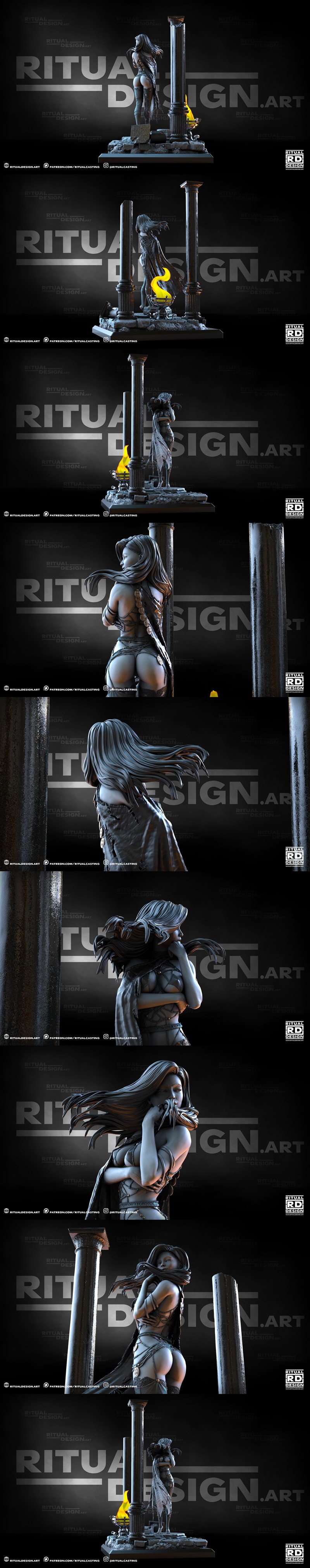 Ritual Design 3D打印模型：Delilah角色精品雕塑|Ritual Design – Delilah – 3D Print Model STL