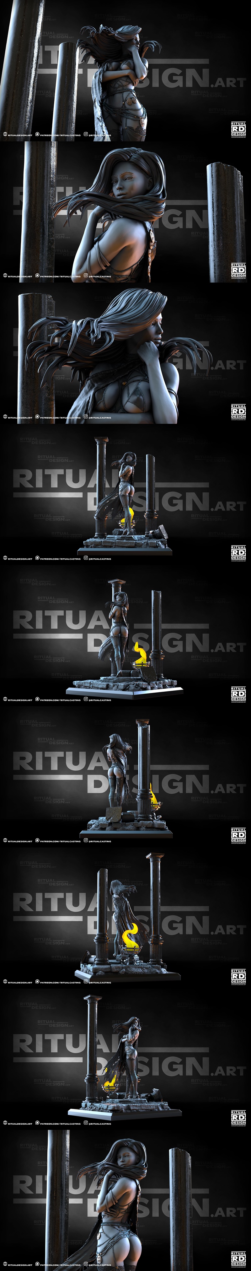 Ritual Design 3D打印模型：Delilah角色精品雕塑|Ritual Design – Delilah – 3D Print Model STL