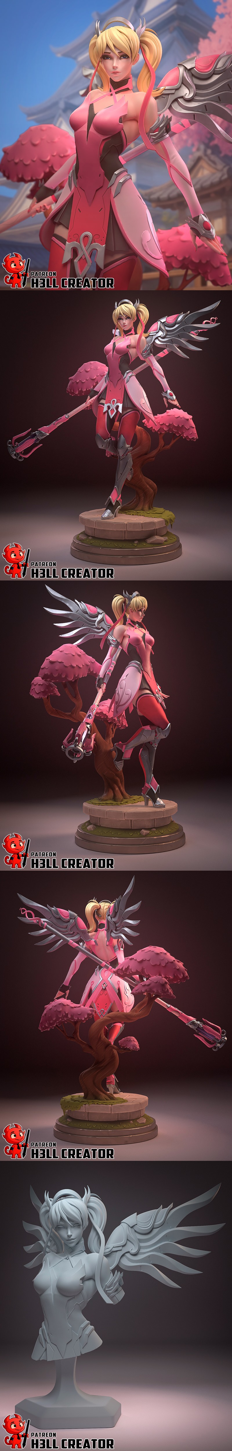 h3LL creator – Mercy – 3D Print Model STL