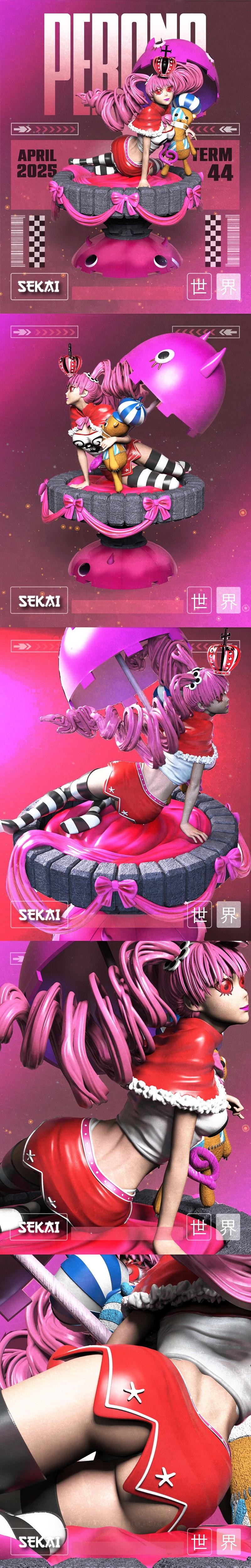 海贼王佩罗娜雕像3D打印模型|Sekai – Perona – One Piece Statue and Bust – 3D Print Model STL