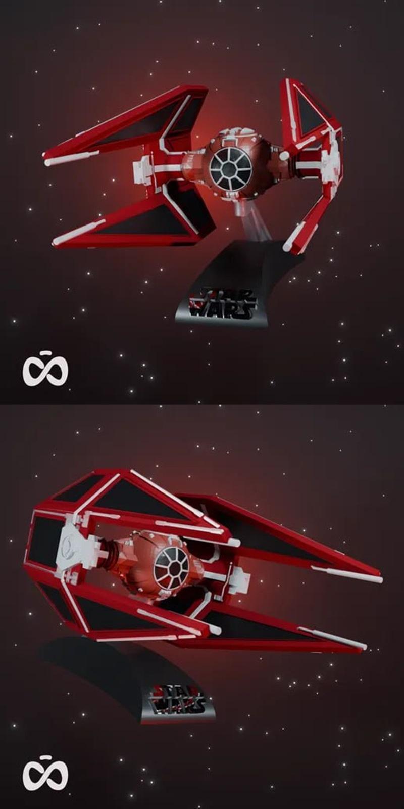 星球大战——TIE帝国卫队2.0——3D打印模型|STAR WARS – TIE Emperor’s Guard 2.0 – 3D Print Model STL