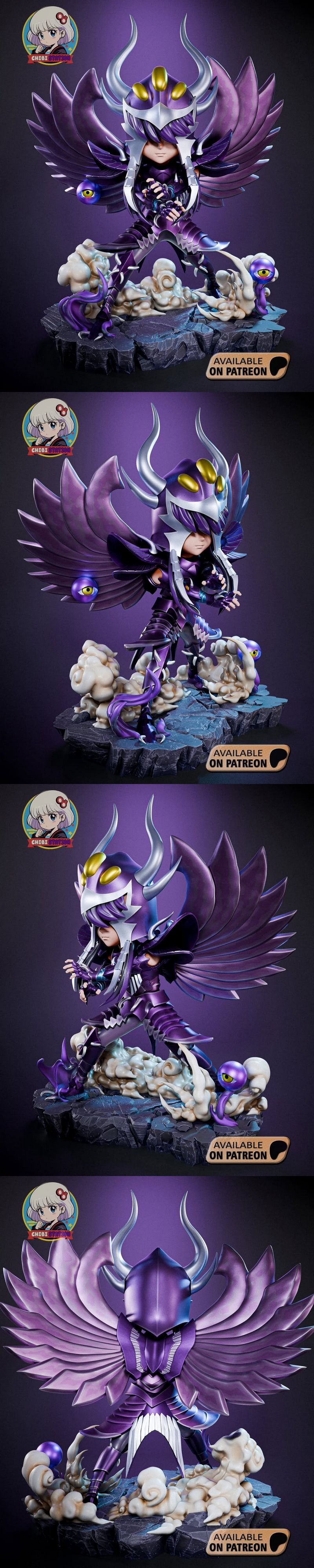 小妖精·伽拉德 3D打印模型|Chibi Aiacos de Garuda – 3D Print Model