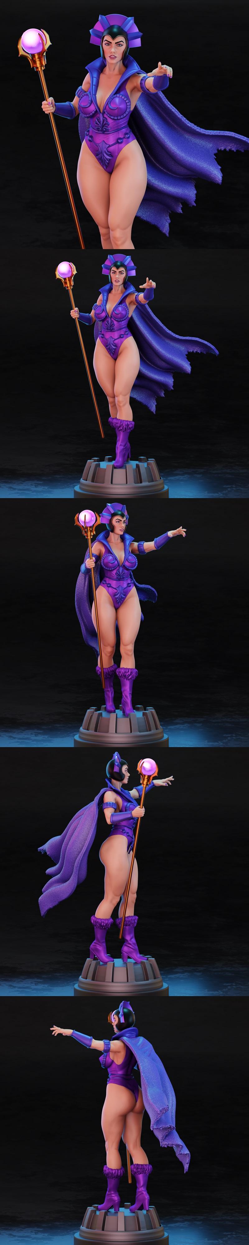 BrunoArt3D - 女性角色3D打印模型|BrunoArt3D – Evil Lyn – 3D Print Model STL