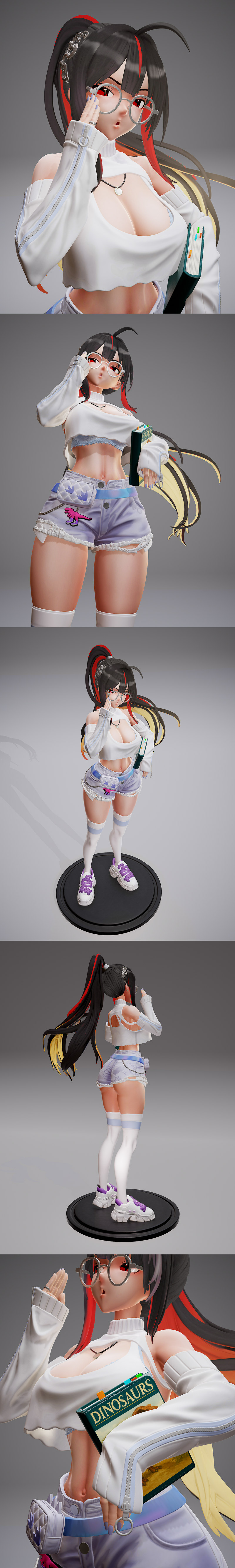 Rubim角色 Moran离勤女王 3D打印模型|Rubim Figure – Moran Off Duty Queen – 3D Print Model