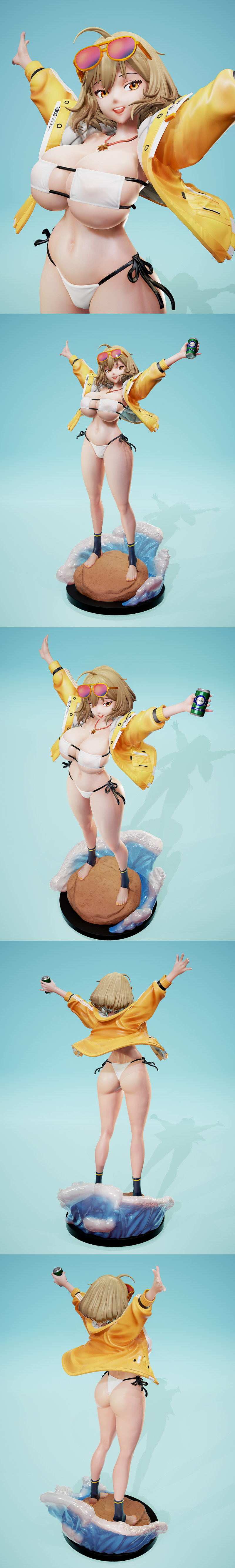 Rubim Figure - 安息闪耀夏日尼可 3D打印模型|Rubim Figure – Anis Sparking Summer Nikke – 3D Print Model