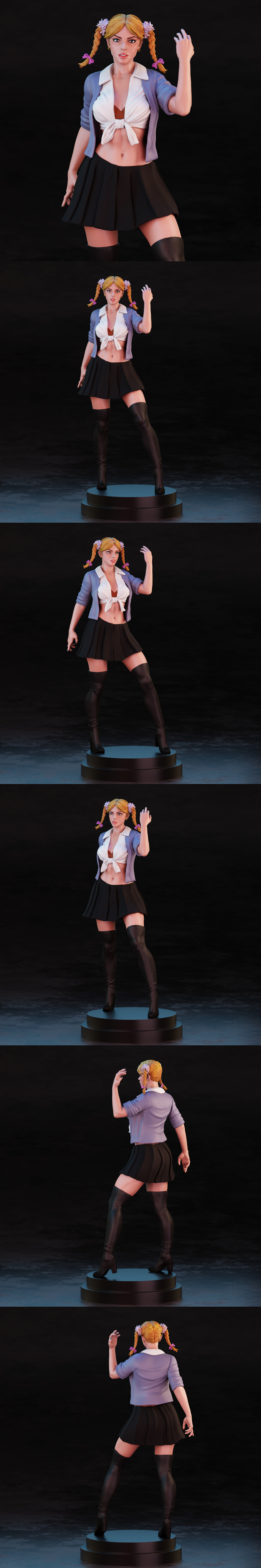 BrunoArt3D - 全新3D打印模型：Britney Spears角色精摹版|BrunoArt3D – Britney Spears – 3D Print Model