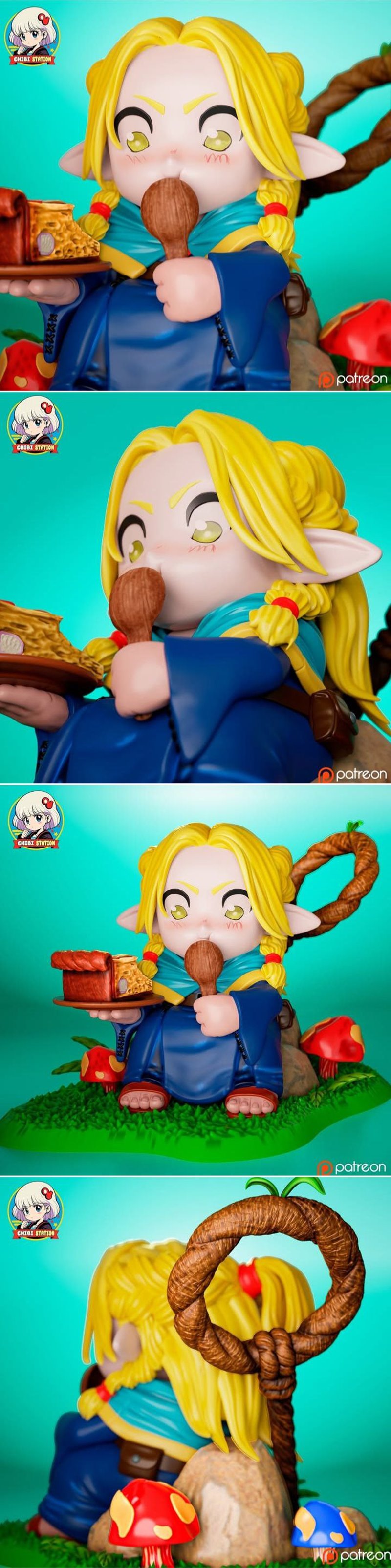 Chibistation - 马尔西尔 - 3D打印模型|Chibistation – Marcille – 3D Print Model STL