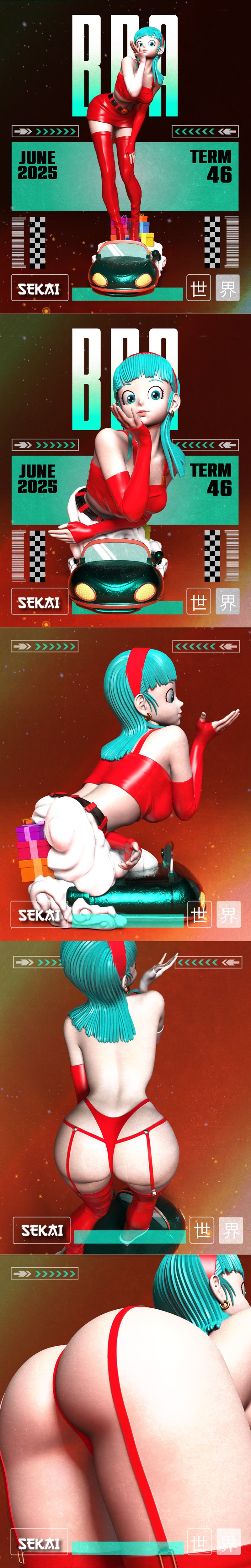 龙珠 BRA 雕塑 3D打印模型|Sekai – Bra (Dragon Ball) Statue and Bust – 3D Print Model STL