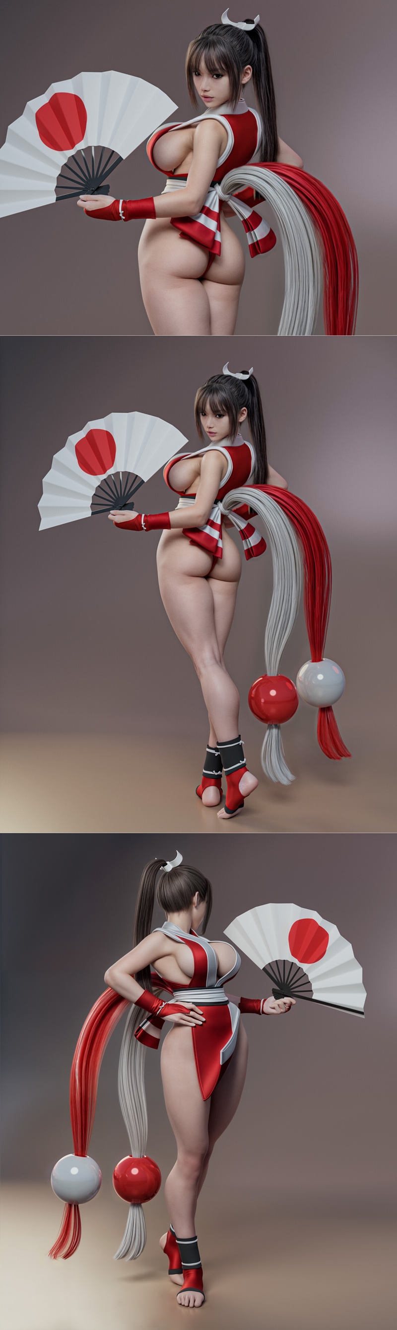 Abe3D - 魔女之夜 - 玛依希拉尼 3D打印模型|Abe3D – Mai Shiranui – 3D Print Model STL