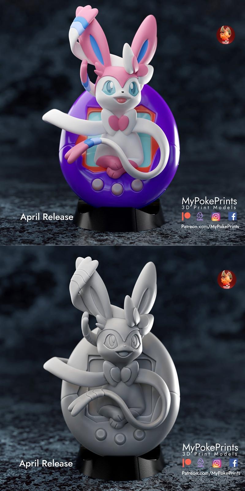 Sylveon 3D打印模型|Sylveon – 3D Print Model STL