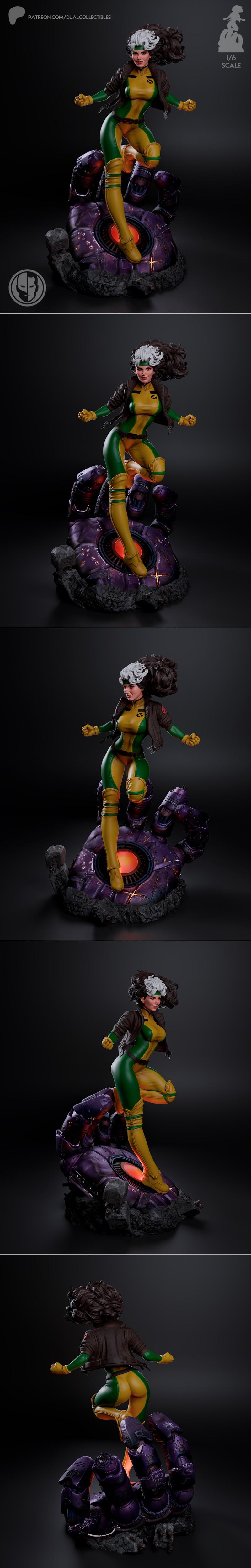 双拼收藏款 - 罗格 - 3D打印模型|Dual Collectibles – Rogue – 3D Print Model STL