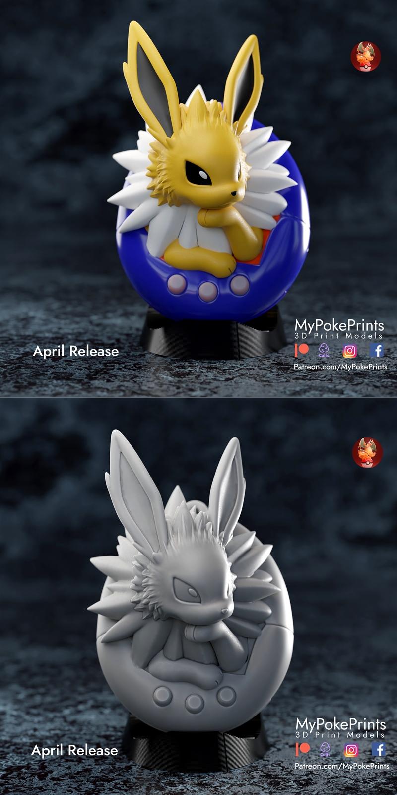 Jolteon 3D打印模型|Jolteon – 3D Print Model STL