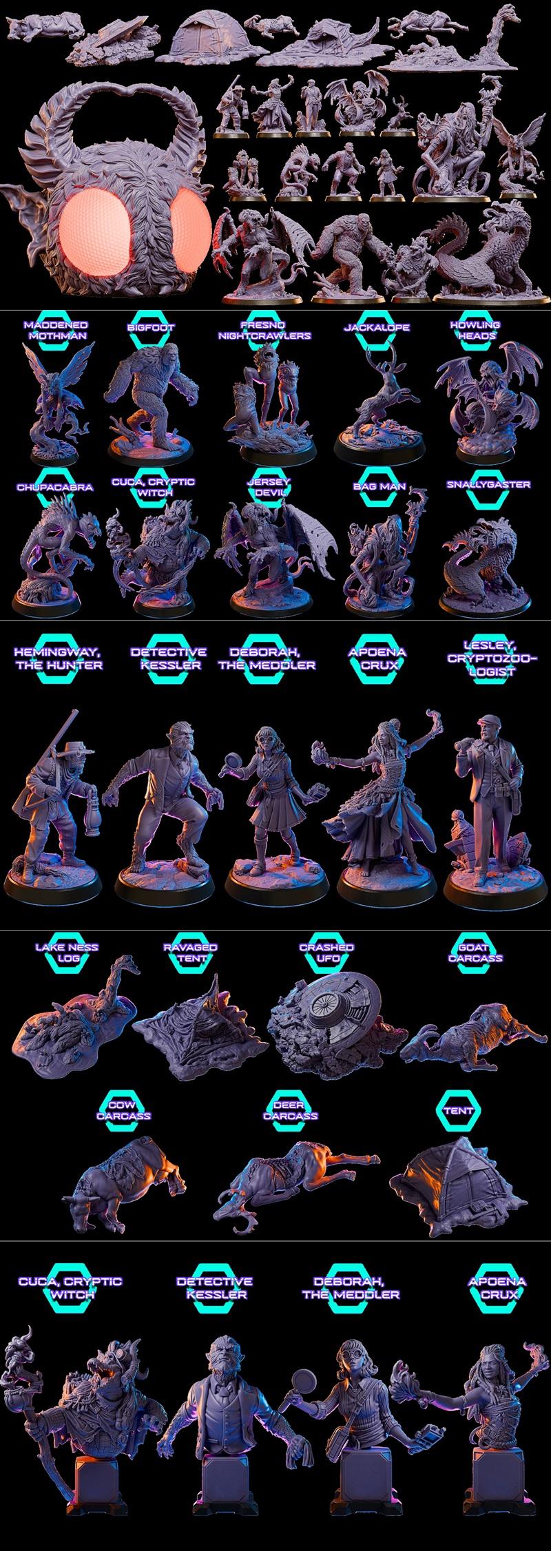 Loot Studios - 创意怪谈系列2025 - 3D打印模型|Loot Studios – Creepytids April 2025 – 3D Print Model STL