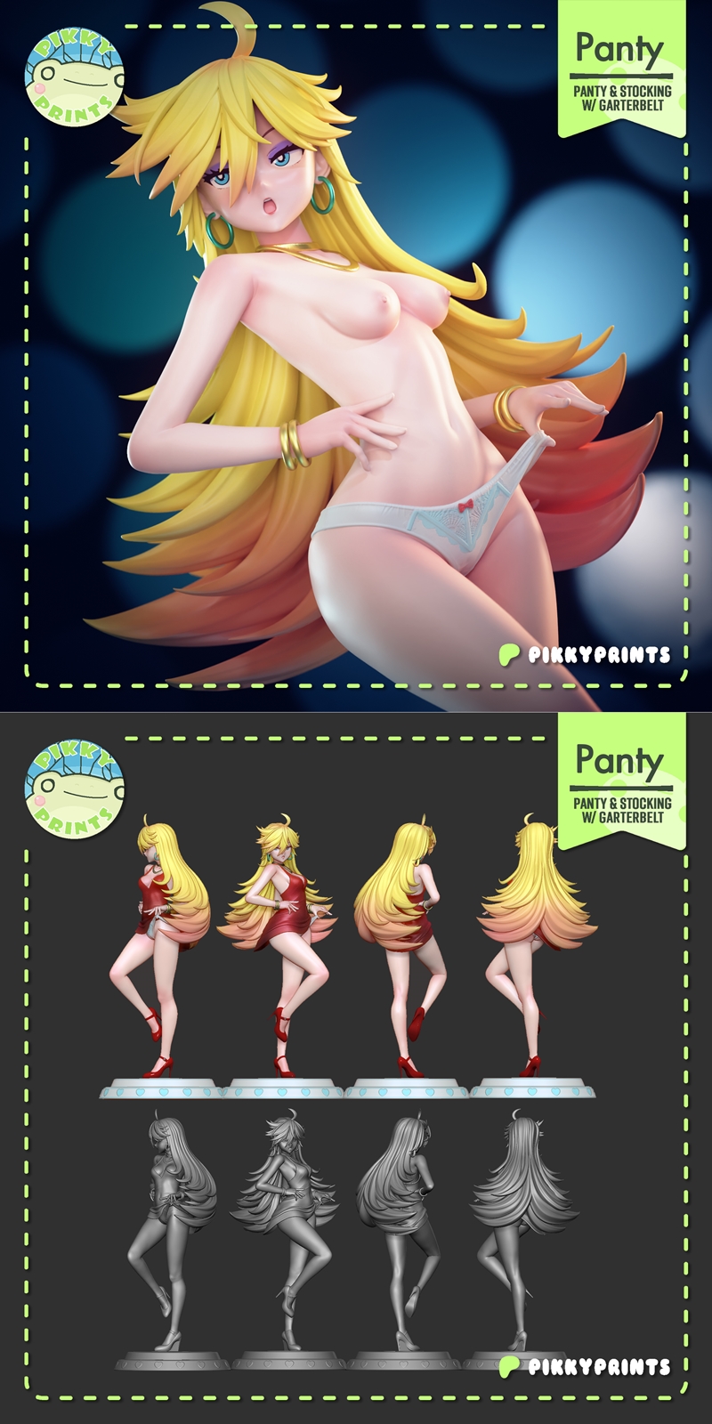 Pikky Prints – Panty Anarchy – 3D Print Model STL