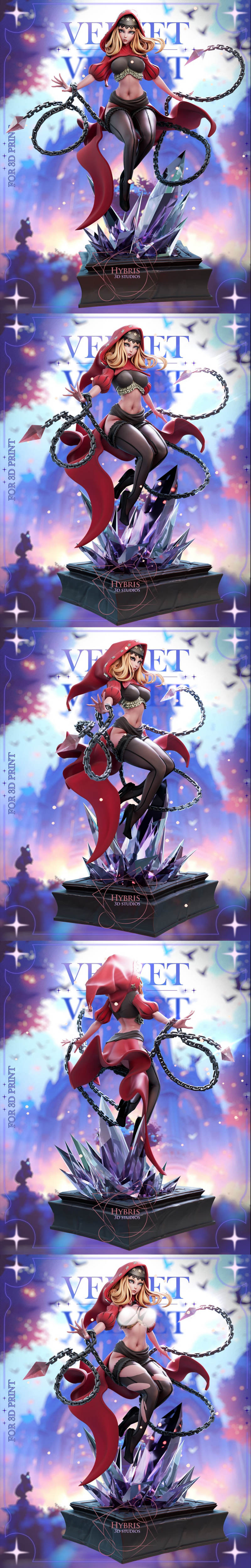 Hybris Studio出品《Odin Sphere》 Velvet 3D打印模型|Hybris Studio – Odin Sphere – Velvet – 3D Print Model