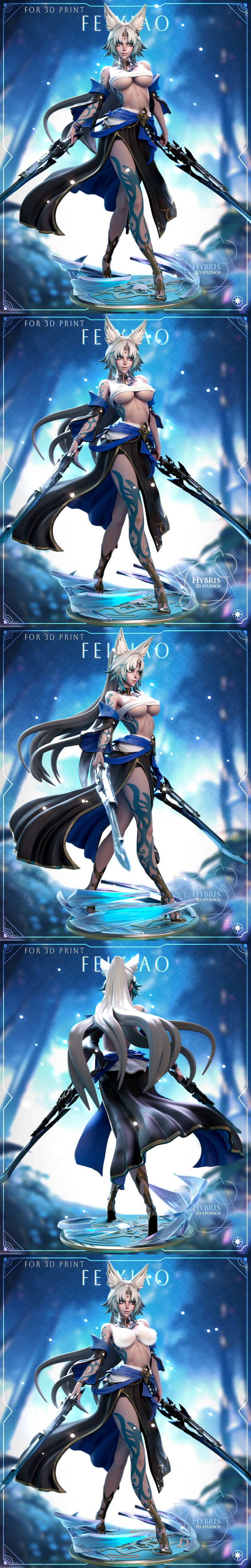 霍克海·费晓·3D打印模型|Hybris Studio – Honkai – Feixiao – 3D Print Model