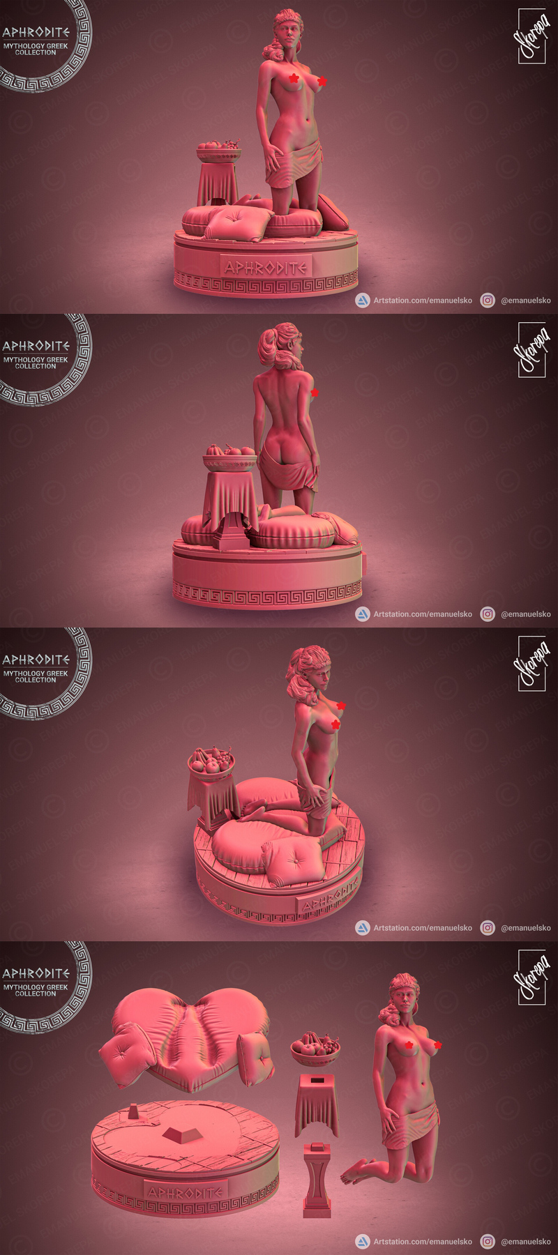 阿佛洛狄忒 3D打印模型|Aphrodite – 3D Print Model