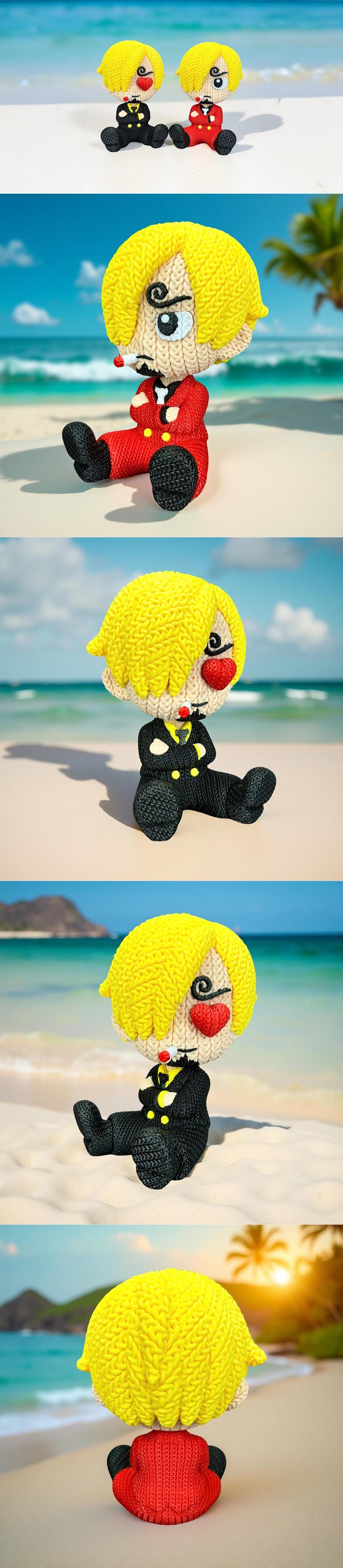 三围针织编织3D打印模型|Sanji – Knitted – Crochet – 3D Print Model STL