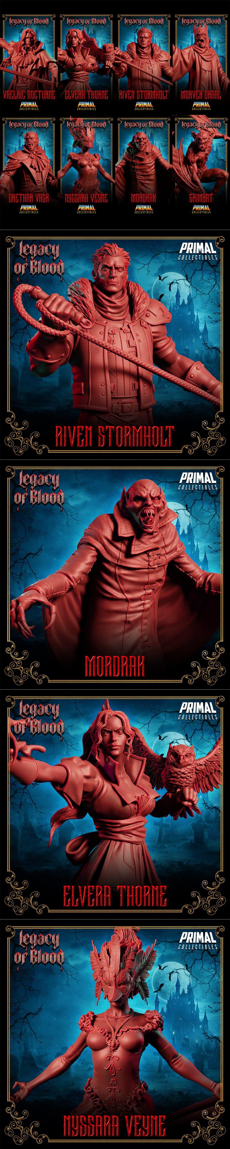 PRIMAL Collectibles 旗下《血之遗产》3D打印模型|PRIMAL Collectibles – Legacy of Blood June 2025 – 3D Print Model STL