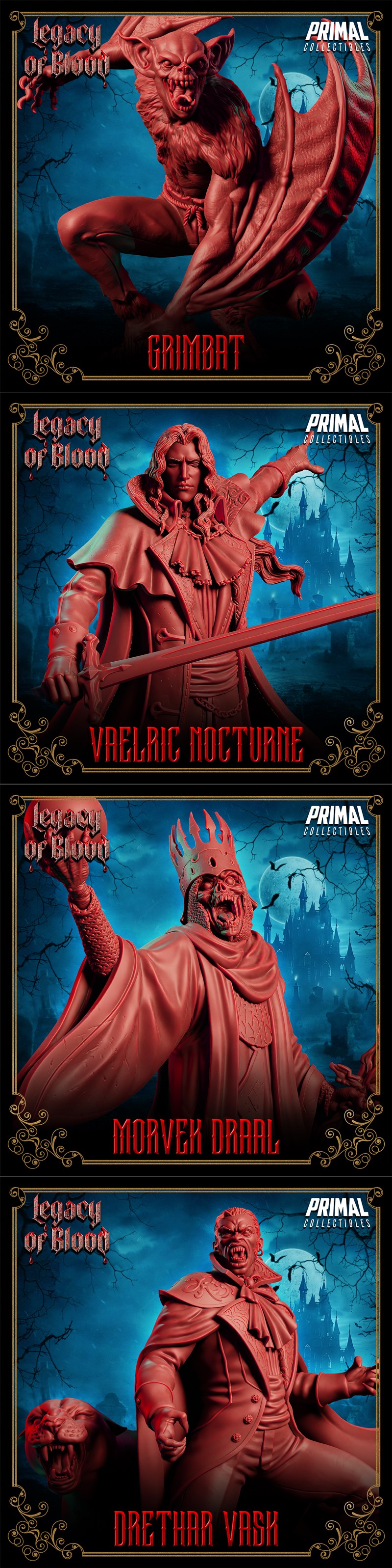 PRIMAL Collectibles 旗下《血之遗产》3D打印模型|PRIMAL Collectibles – Legacy of Blood June 2025 – 3D Print Model STL