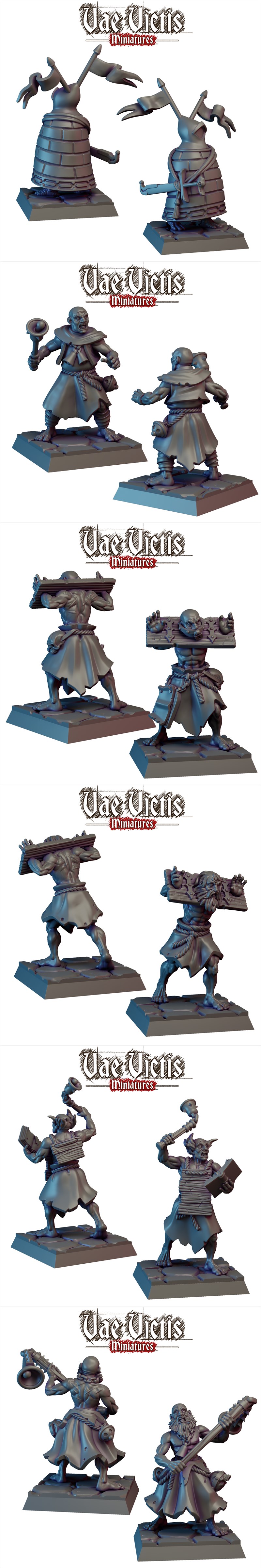 瓦尔维斯迷你模型 - 粉侠第一卷 - 3D打印模型|Vae Victis Miniatures – Fanatics Vol.1 – 3D Print Model STL