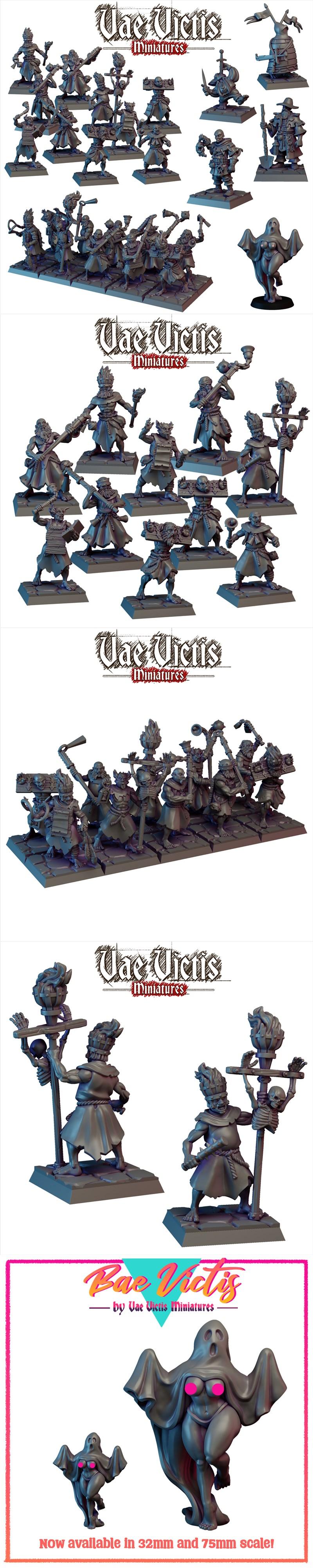 瓦尔维斯迷你模型 - 粉侠第一卷 - 3D打印模型|Vae Victis Miniatures – Fanatics Vol.1 – 3D Print Model STL