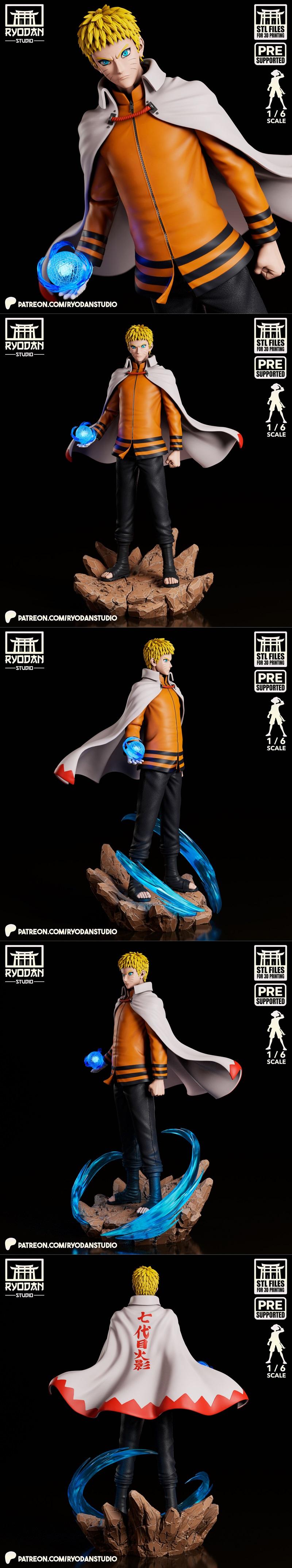 Ryodan工作室 Naruto忍者之影 3D打印模型|Ryodan Studio – Naruto Hokage – 3D Print Model STL