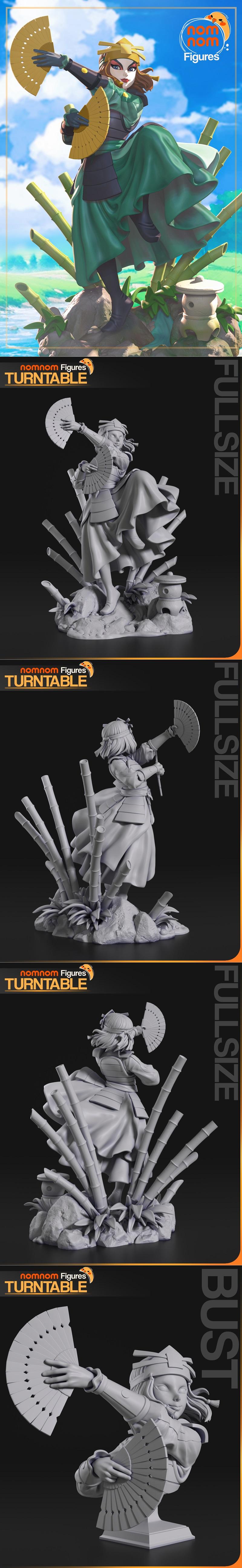 Nomnom Figures – Suki – Avatar The Last Airbender – 3D Print Model STL