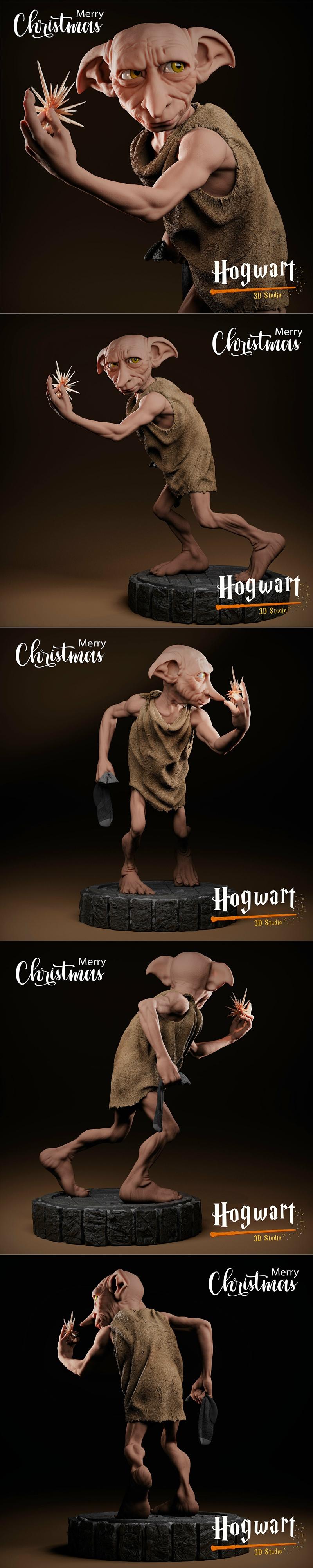 霍格沃茨哆啦A梦3D打印模型|Hogwart – Dobby – 3D Print Model STL
