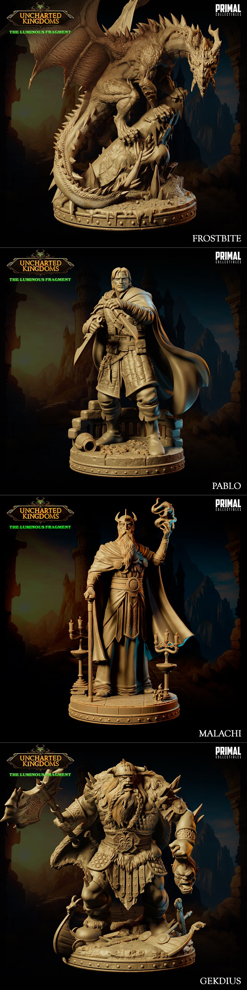 PRIMAL Collectibles 未charted王国 3D打印模型|PRIMAL Collectibles – Uncharted Kingdom April 2024 – 3D Print Model STL