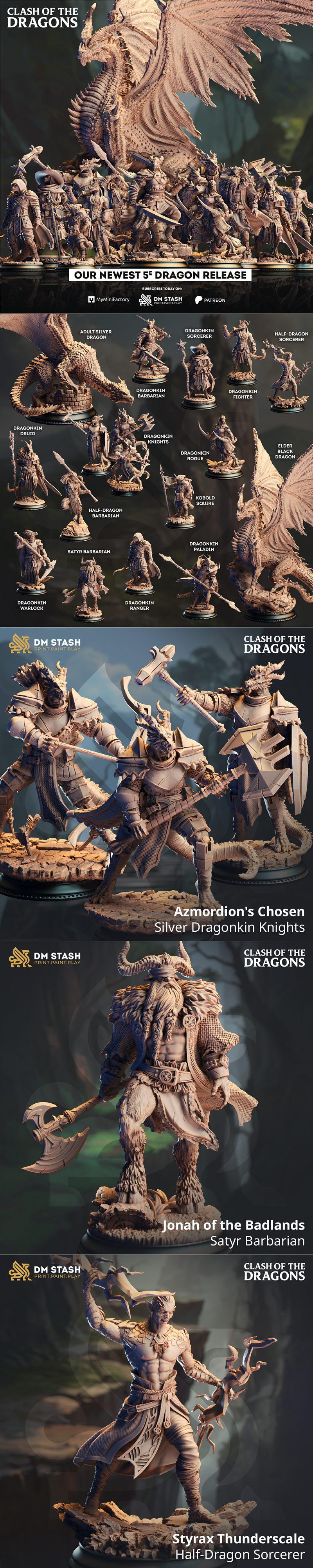 DM Stash - 龙族对战 2025 3D打印模型|DM Stash – Clash of the Dragons June 2025 – 3D Print Model STL