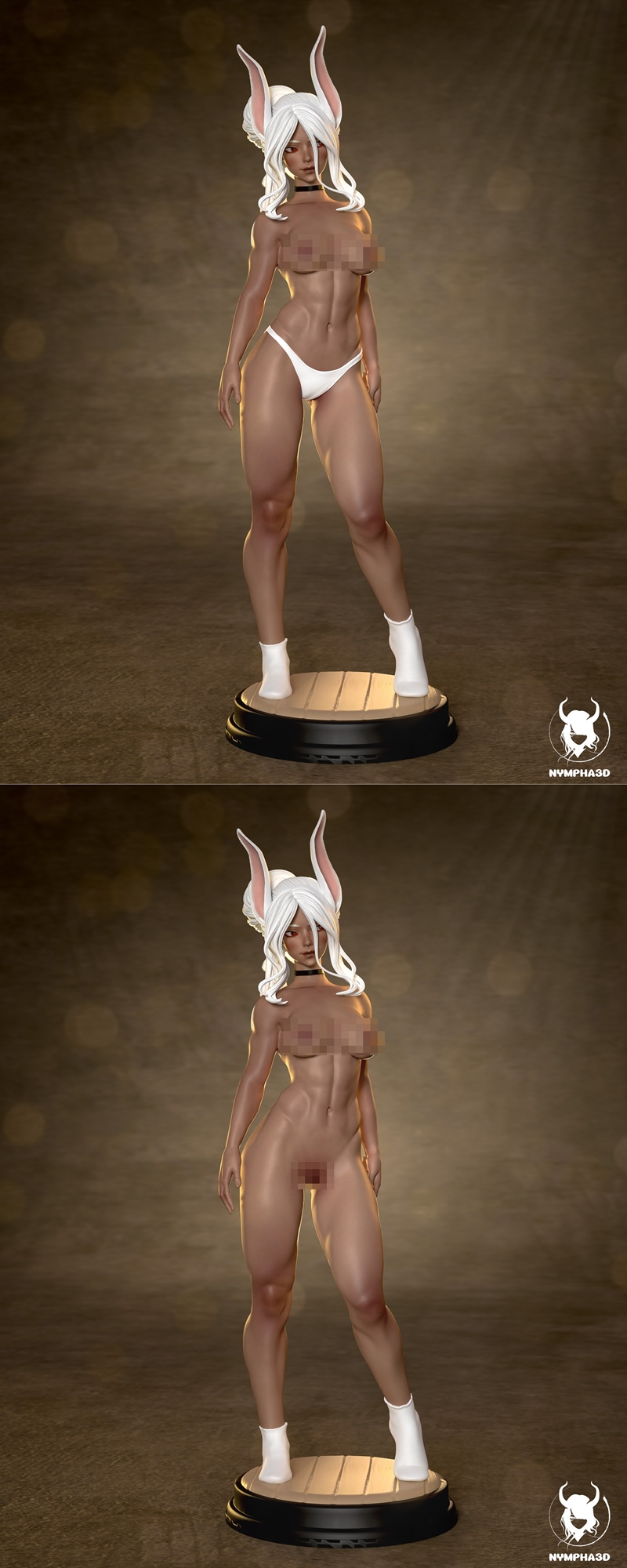 Nympha - 我英雄的校园 - 米尔科 3D打印模型|Nympha – My Hero Academy – Mirko – 3D Print Model STL