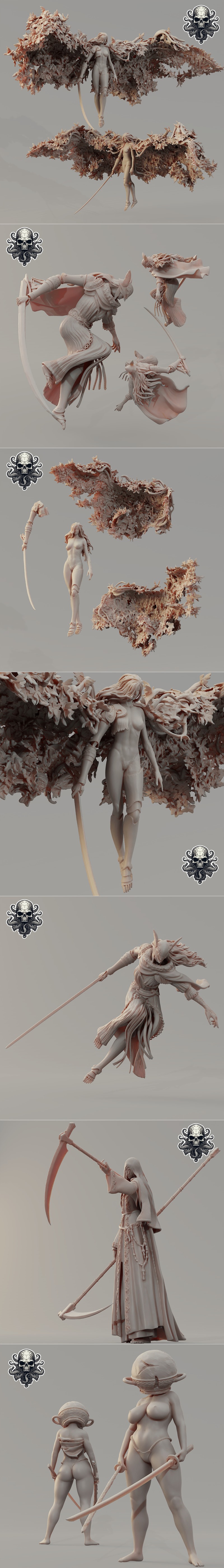 Realsteone迷你模型2024年4月发布款3D打印雕像STL文件|Realsteone Miniatures April 2024 – 3D Print Model STL