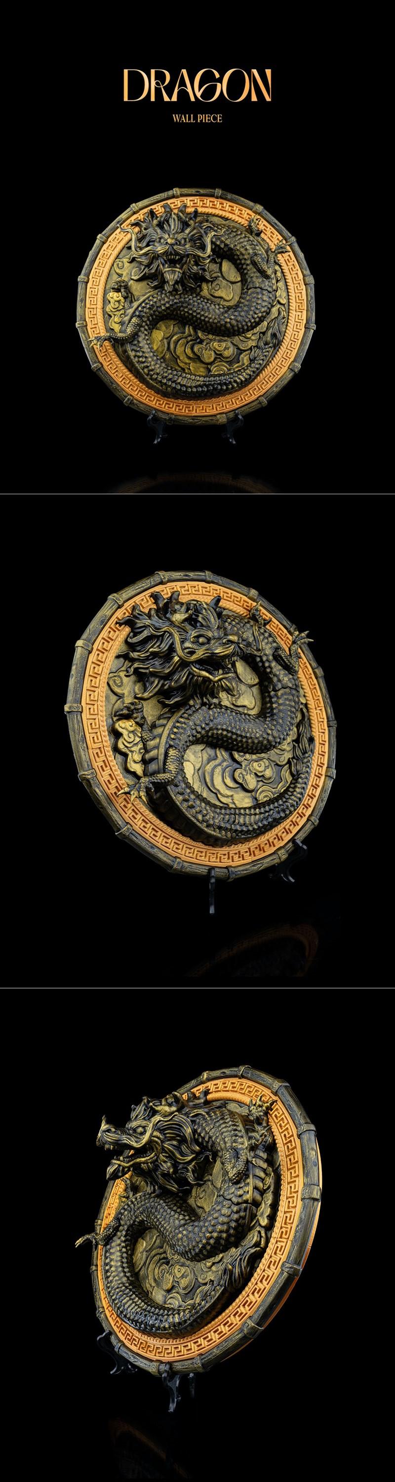 STLflix龙主题3D打印模型|STLflix – Wall Mount – Dragon – 3D Print Model STL