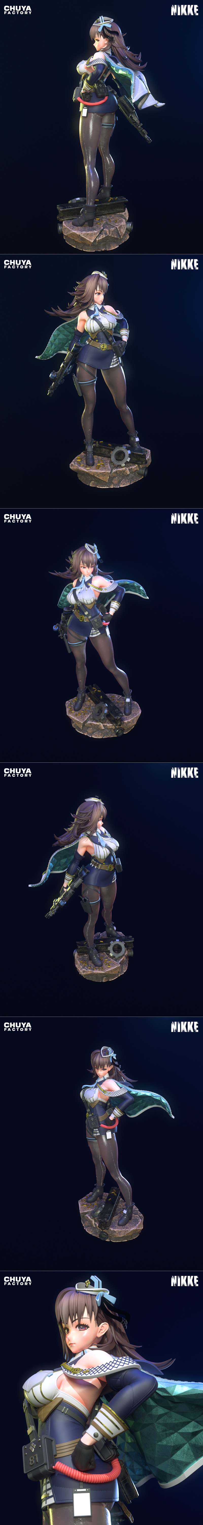 奇亚工厂 - 尼克凯 - 玛丽安 - 3D打印模型|Chuya Factory – NIKKE – Marian – 3D Print Model STL