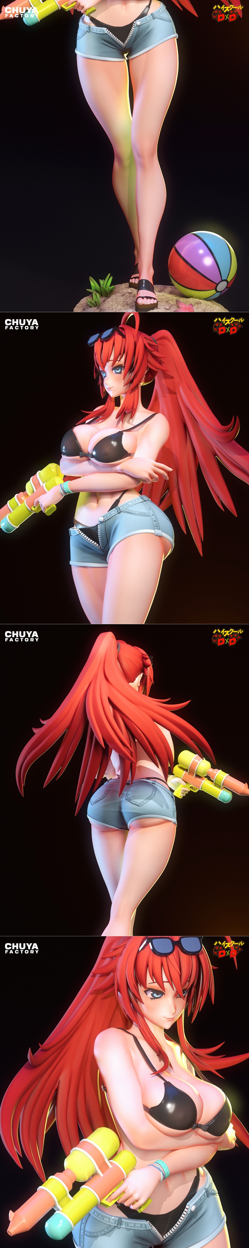 Chuya工厂 | 高校DxD | 丽亚·格雷莫里 3D打印模型|Chuya Factory – High School DxD – Rias Gremory – 3D Print Model STL